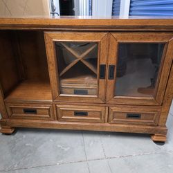 Solid Wood Wine Cabinet 