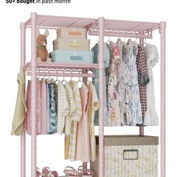 Pink Clothes Rack 