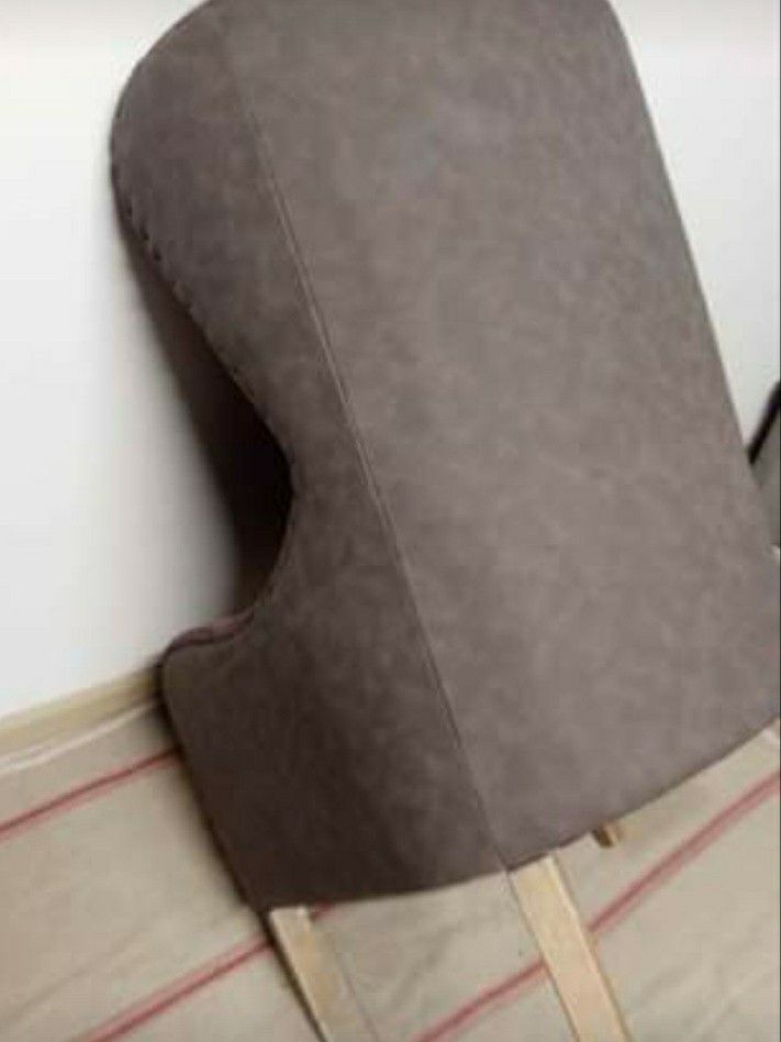 Custom Leather and Suede accent chair