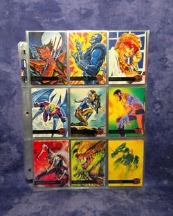 1995 Fleer Ultra X-Men Base Set Trading Cards Lot of 89