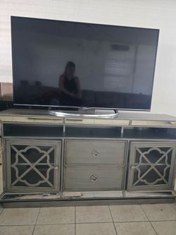 Mirrored TV Stand Media Console