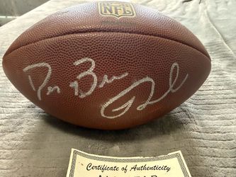 Drew Brees & Ladanian Tomlinson signed football