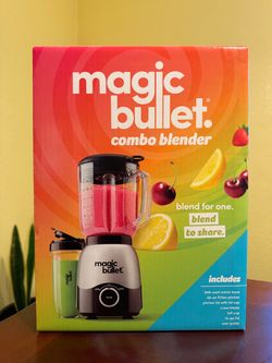 Magic Bullet Combo Blender, 600W Silver (Brand new)