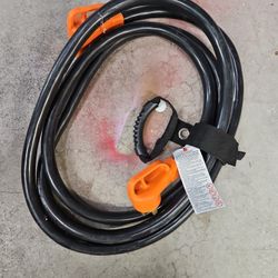 Tera Extension Cord 50 Amp RV & EV 15 FT: NEMA 14-50P to 14-50R UL Listed 4 Prong 250V with Grip Handle and Cord Strap 6/3+8/1 Gauge