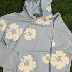 Blue Denim Tear Hoodie Size L