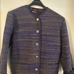 Vintage purple  Austrian made wool sweater.