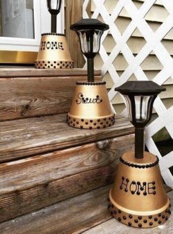 Home sweet home solar lamp custom made on order