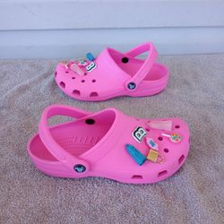 Pink Crocs Unisex Womens Sz 7 Mens Sz 5