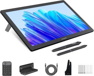 HUION KAMVAS Pro 19 4K UHD Drawing Tablet with Touch Screen, 96% Adobe RGB Drawing Monitor with 1.07 Billion Colors, PenTech 4.0 Stylus PW600, 16384 P