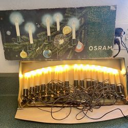 RARE Vintage 1950s German OSRAM Candle Christmas Tree Light Clips 