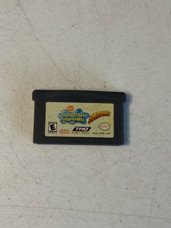 Nintendo GameBoy Advance SpongeBob SquarePants Supersponge game