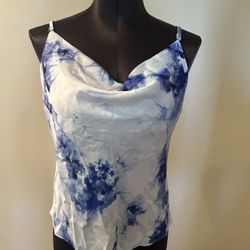 Woman INC tie dye tank top size PM summer top featuring adjustable spaghetti straps Great condition
