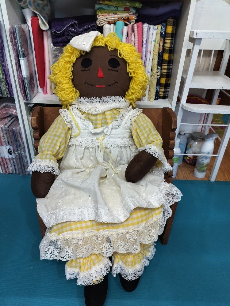 Black Raggedy Ann Doll