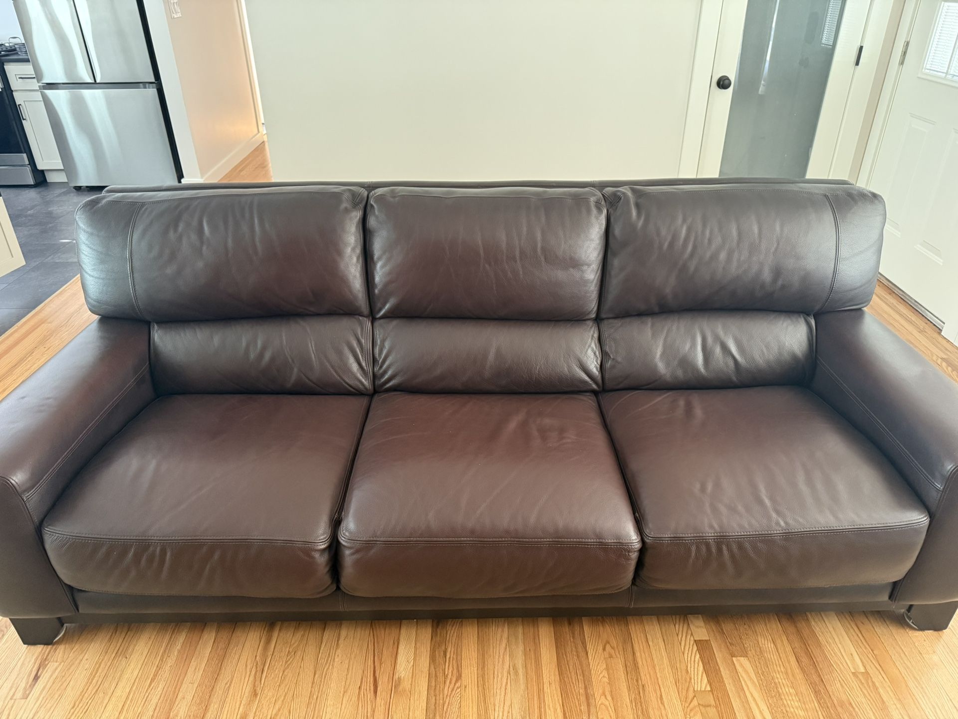 Genuine leather couch