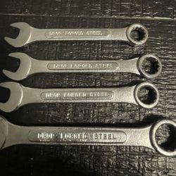 Drop Forged Steel Combination Wrench 4pc Wrenches