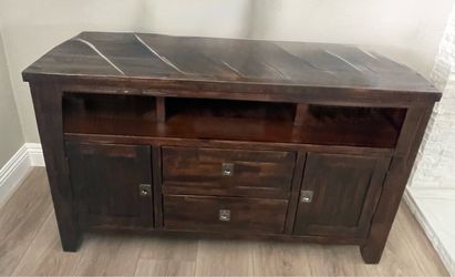 Rustic Solid Wood Entertainment Center / TV Console
