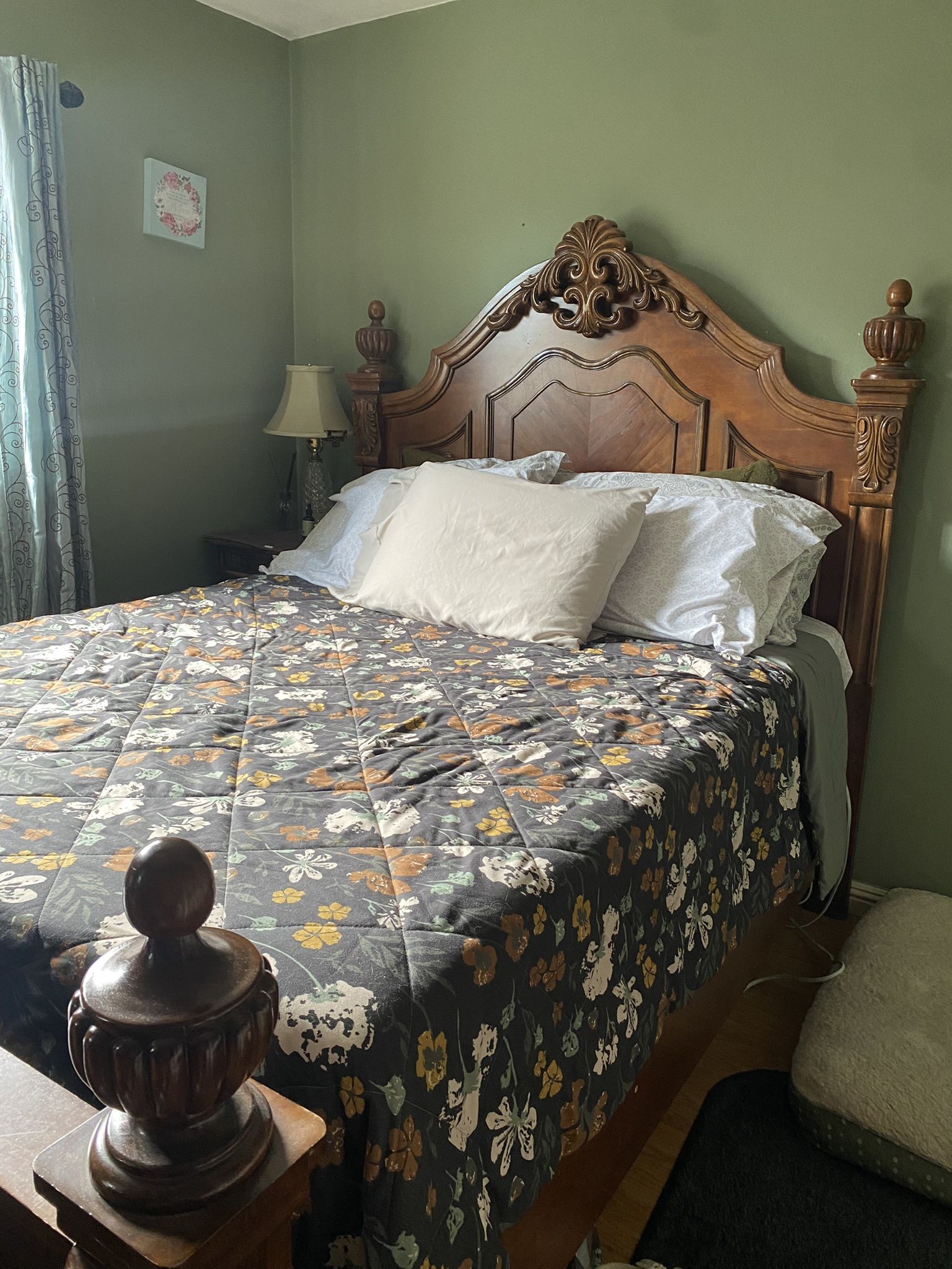 Antique Bed frame And Matching Dresser