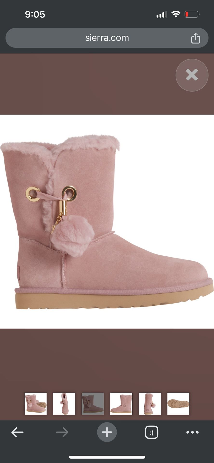Ugg Pink Boots Size 6