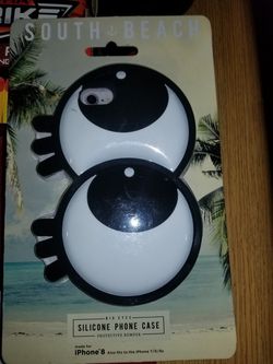 iPhone 8 Big Eyes silicone phone case