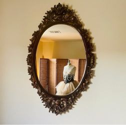 Chateau Wall Mirror, Decorative Large With Oval Shape