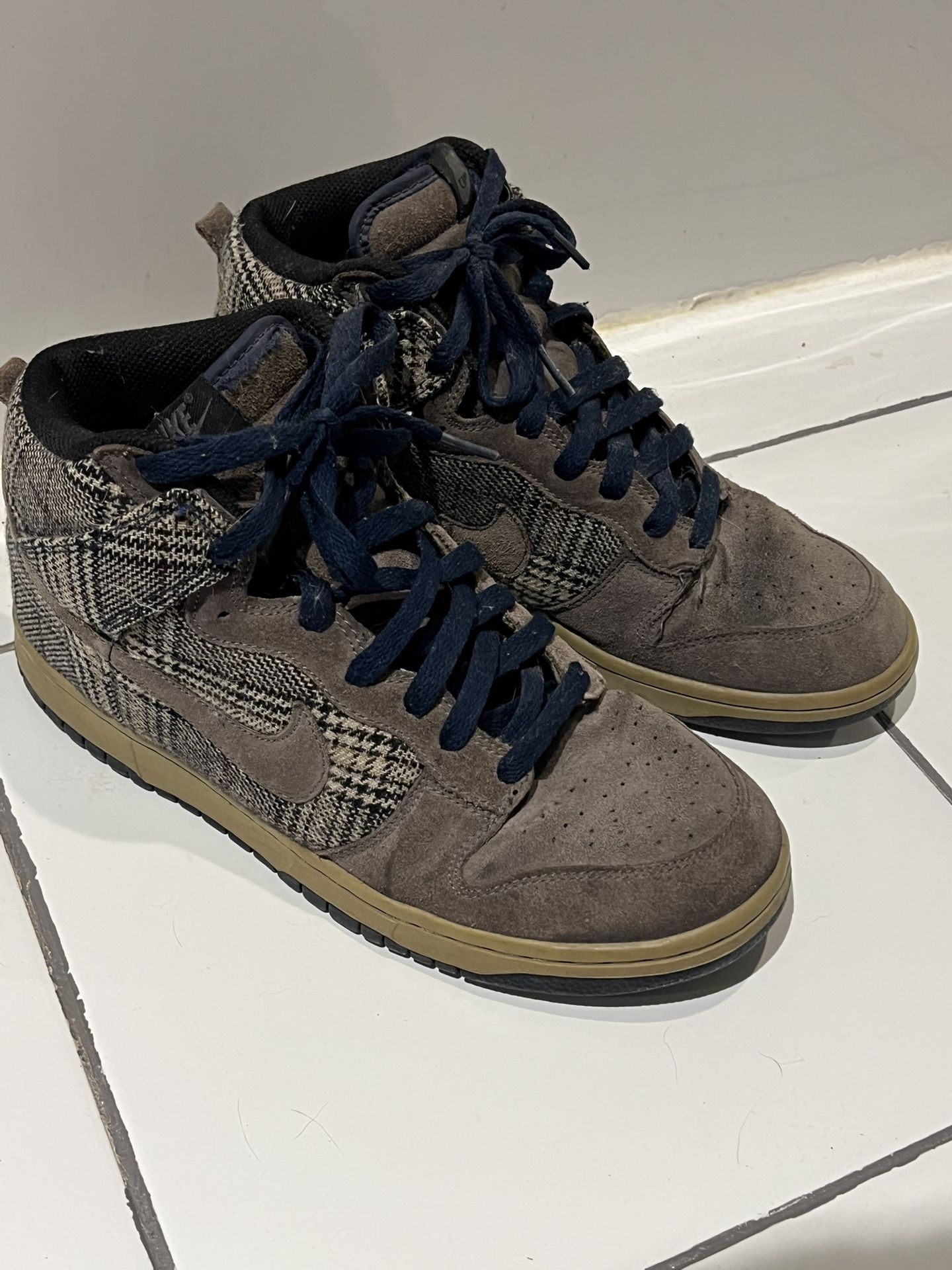 9 In A Half Denim Dunks Mid