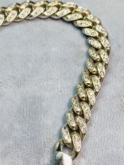 Miami Cuban Diamond Bracelet Mens 