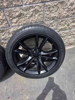 Dodge charger and challenger wheels with about 65% life on tires
