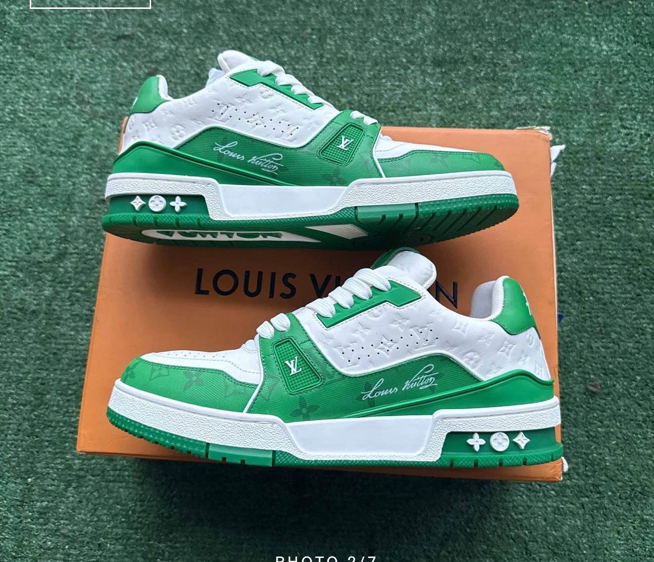 2021 Louis Vuitton Trainer Low '#54 Mini Monogram - Green White'