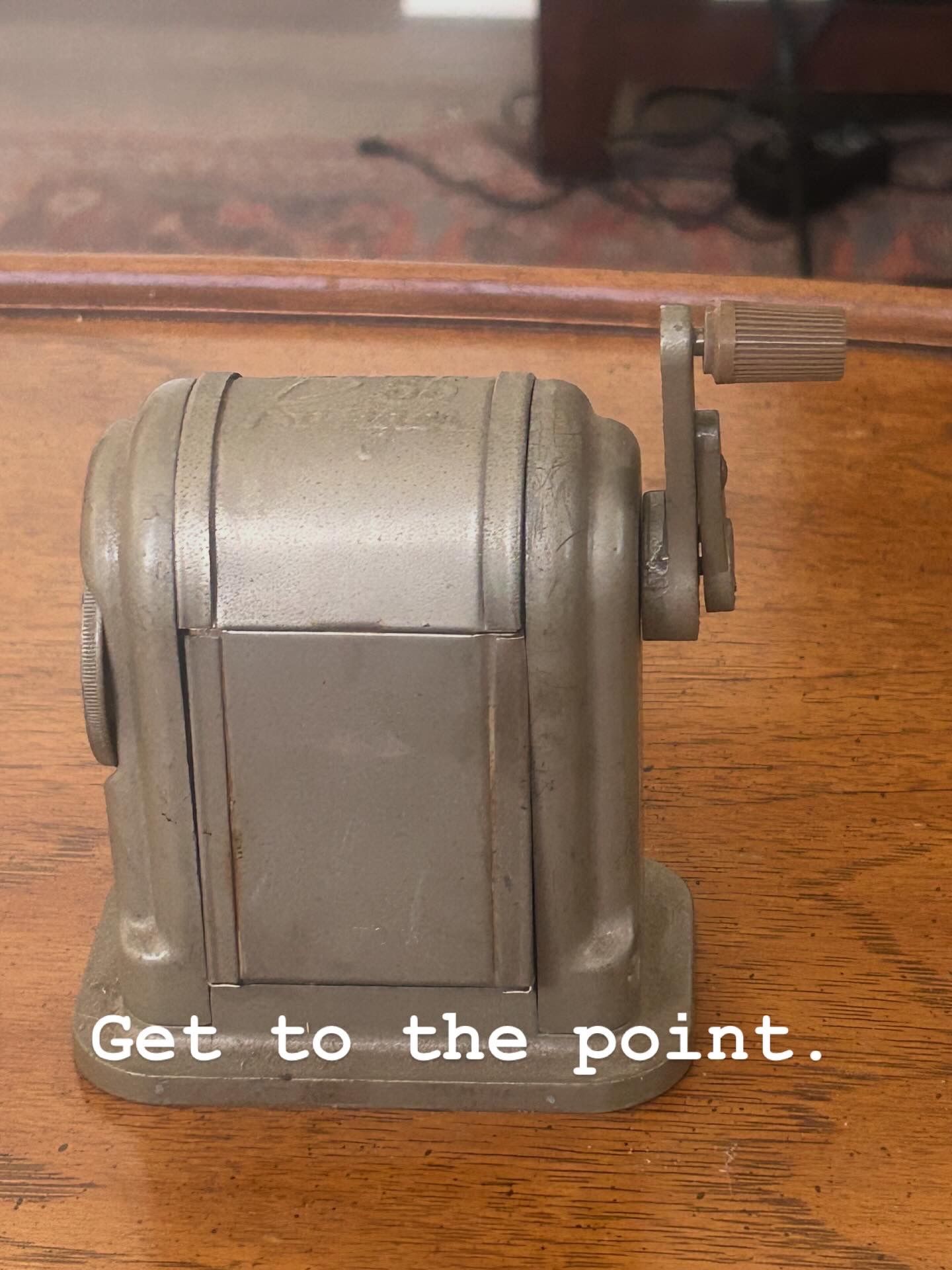 Get to the point; Vintage Boston 55 Ranger Old School Pencil Sharpener:
