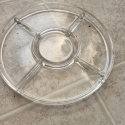 Heavy Glass Serving Dish With Lid
