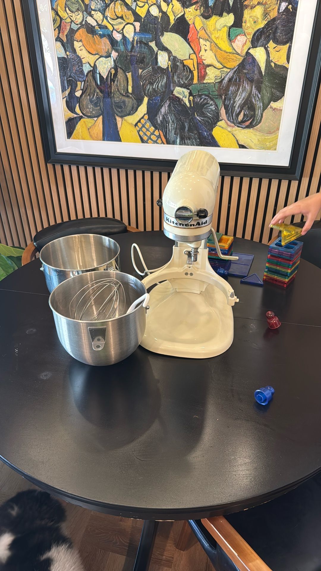 Kitchen Aid Mixer, 2 Bowls and Accessories