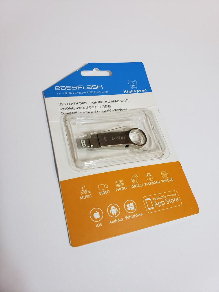 USB Flash Drive, Photo Stick for iPhone, 32GB External Storage Memory