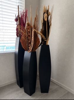 Tall Decorative Floor Vases – Set of 3