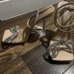 Glitter Bow Heels