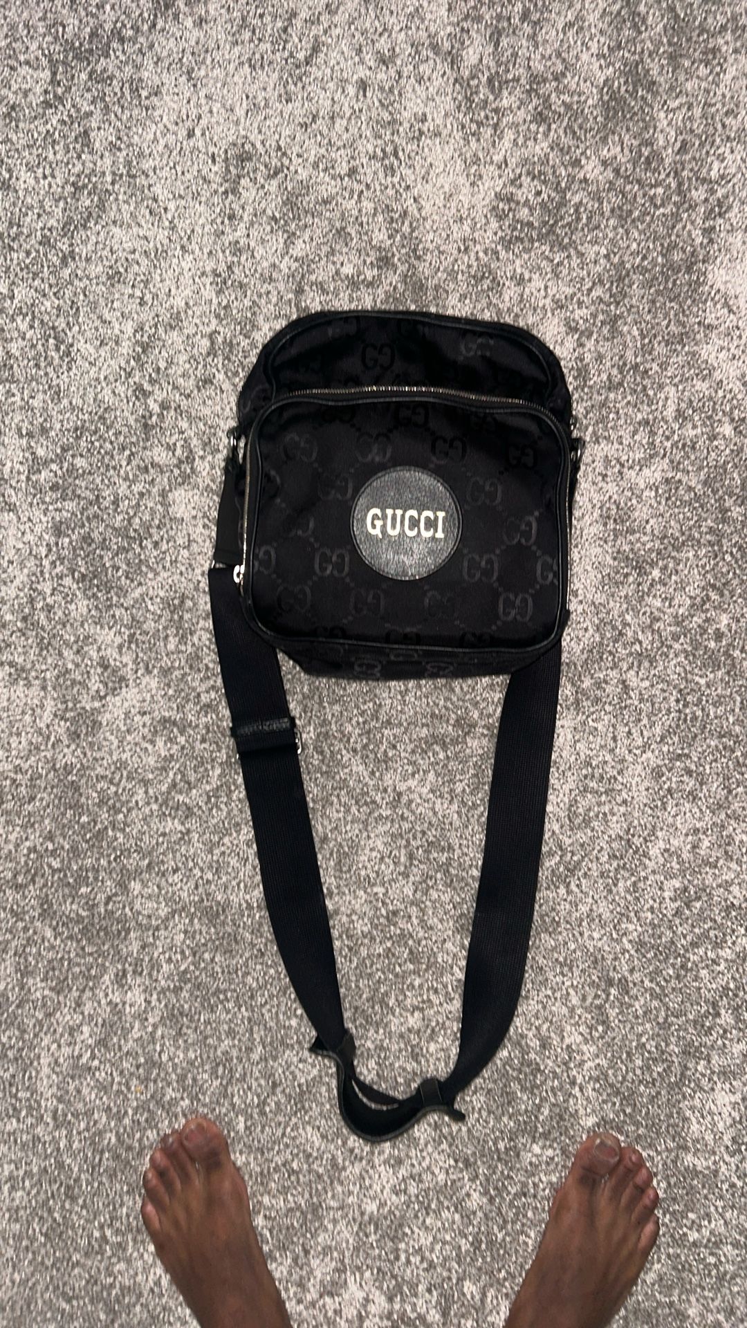 Gucci #625858 GG "Off The Grid" Large NWT Black Nylon Unisex Messenger Bag