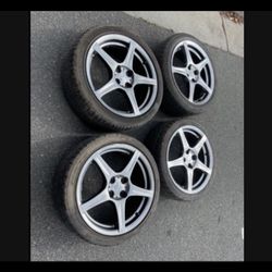 4 —205/45r17 4x100 4x3.94 Stock Mazda Miata Scion Xa Xb  Acura Integra Civic Fit Corolla Xa Xb Ia Echo Wheels Rims Good 90% Treads Tires!!!!!!!