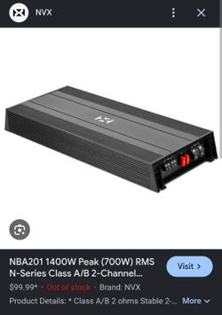 NVX NBA 201 series amplifier (Read Desc)