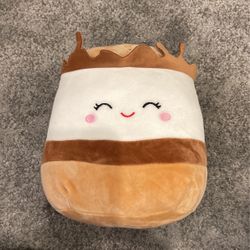 Squishmallows Oficial Kellytoy Food Plush Toys Soft Plush Animal (Carmelita Smores, 8 Inch)