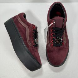 Vans X Disney Old Skool Stackform Disney 100 Poison Apple Red Sneakers Women 8