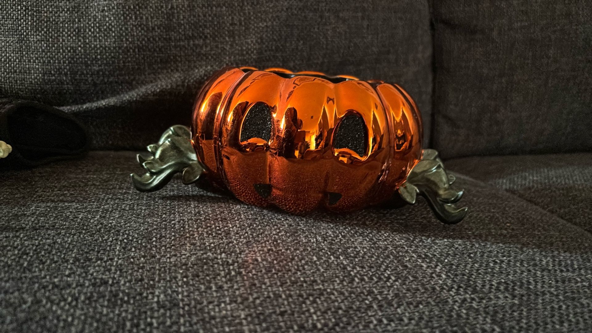 Jack O’ Lantern 3 Wick Candle Holder 