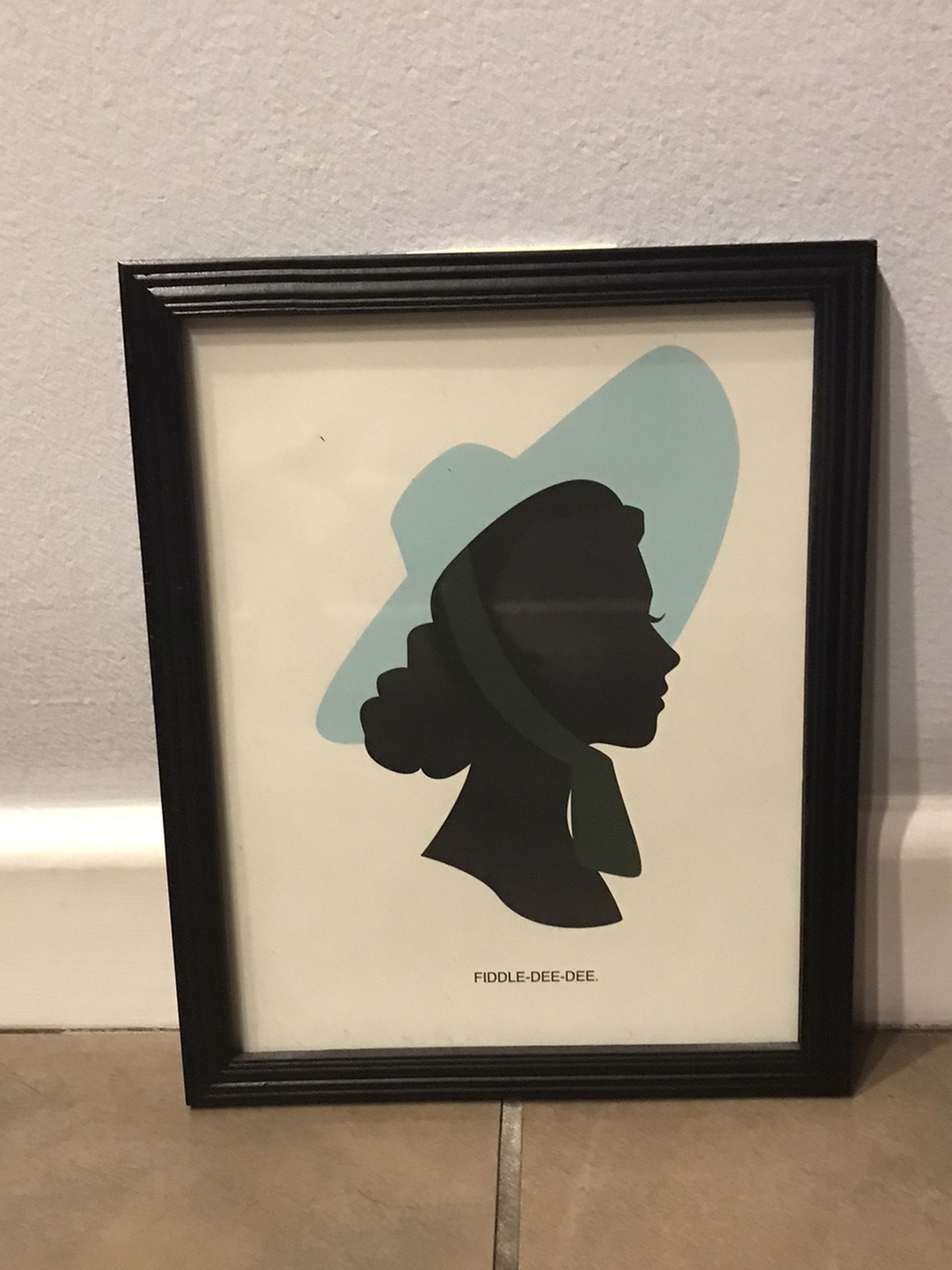 Scarlett O’Hara Gone With The Wind Silhouette Framed Print