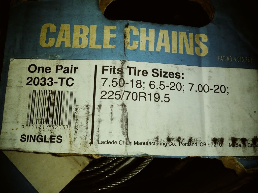 Truck cable chains , tire chains