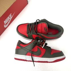 Nike Dunk Low Cargo Khaki Mystic Red Size 7