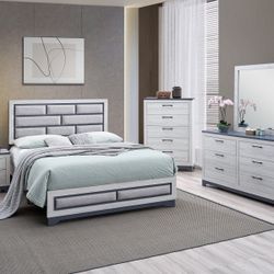 Grey 4 Piece Bedroom Set