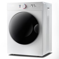 NEW White 1.41 cu. ft. Portable Vented Electric Dryer in White with 5 Modes
