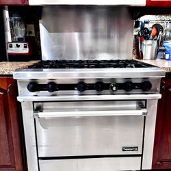 6 Burner Gas Range - Therma-Tek