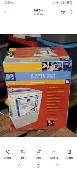 Vintage MTV The Singing Machine 5.5" TV Karaoke System (New in Box!)