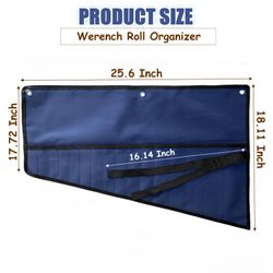 Wrench roll up organizer