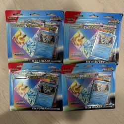 4x Pokemon Prismatic Tech Sticker (12 Packs)