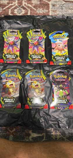 Pokemon Perfect Order lot of 6 Sleeved booster pack BRAND NEW!